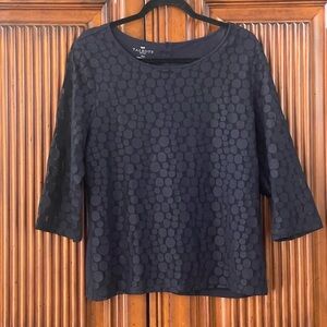 Talbots Dark Blue Textured Women's Blouse